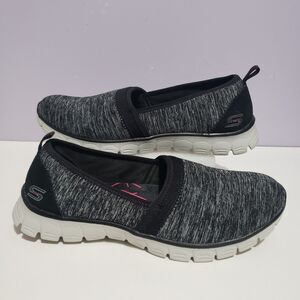 Skechers Air Cooled Memory Foam Gray Slip On Women's Sneakers Sz 8